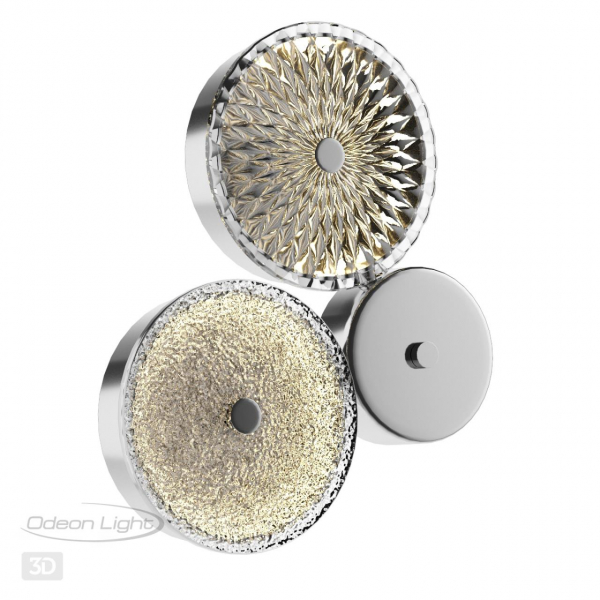 5416/14WL L-VISION ODL_EX23 53 хром/св.коричневый/св.серый металл/стекло Бра LED 14W 4000K CARAMELLA, изображение 6