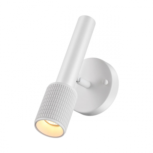 4239/1W HIGHTECH ODL21 259 белый/металл Настенный св-ник выкл на плафоне IP20 LED GU10 max 10W MEHARI, изображение 2
