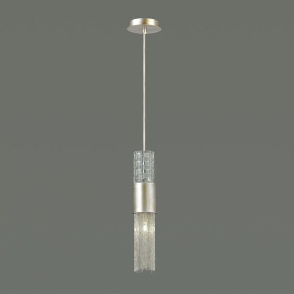 4631/1 HALL ODL20 567 серебристый/стекло/металл.цепочки Подвес G9 1*5W 220V PERLA, изображение 3