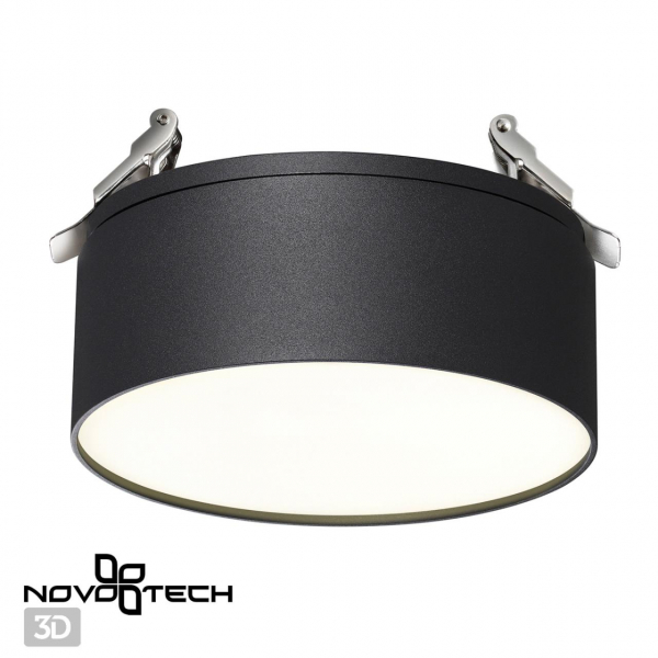 358753 SPOT NT21 274 черный Светильник встраиваемый светодиодный IP20 LED 24W 4000K 2100Лм 100-265V PROMETA, изображение 5