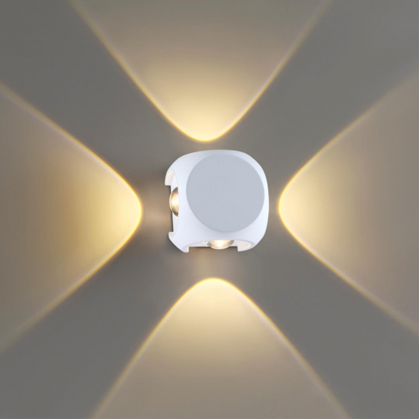 4221/8WL HIGHTECH ODL21 261 бел/металл Настенный светильник IP54 LED 8W 732Лм 3200K MIKO, изображение 3