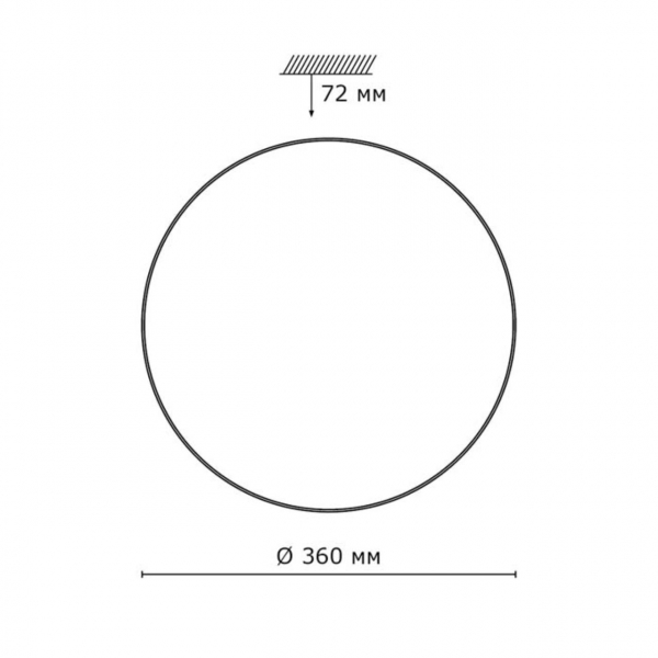 2052/CL PALE SN 162 Светильник пластик/белый/хром LED 30Вт 4000K D360 IP43 ABASI, изображение 3