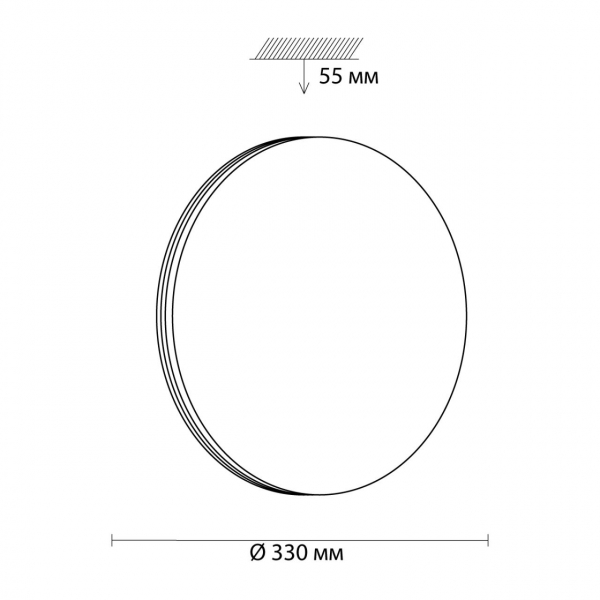 3016/CL MINI SN160 Светильник пластик/белый/хром LED 30Вт 4000K D330 IP43 SMALLI, изображение 4
