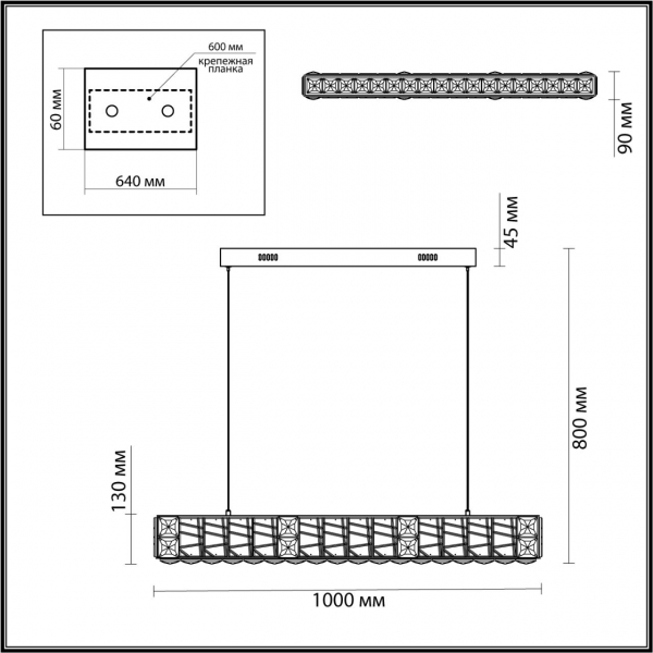 5071/40L HALL ODL24 493 золото/прозрачный/металл/хрусталь/стекло Люстра LED 40W 3700K VERSION, изображение 5