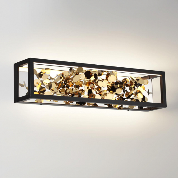 5065/17WL L-VISION ODL24 393 черный/золото/металл/металл Настенный светильник LED 1*17W 4000K BILD, изображение 2