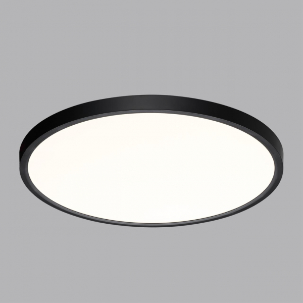 7660/40L MITRA LED SN 54 Светильник пластик/белый/черный LED 40Вт 3000/4000K D495 IP40 ALFA BLACK, изображение 3