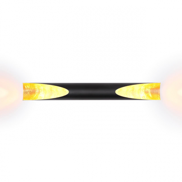 3816/16WL HIGHTECH ODL19 189 черный с золотом/металл Настен.светильник LED 12W 3000К 80х60 WHITNEY, изображение 2
