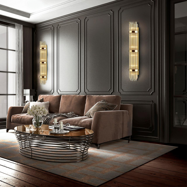 4854/6W HALL ODL_EX21 93 золото/стекло Настенный светильник E14 6*40W высота 1300см EMPIRE, изображение 4