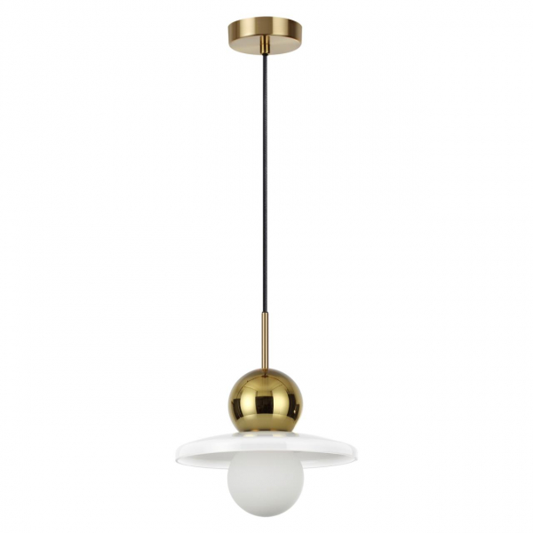 5014/1B MODERN ODL23 295 золотой/белый/белый матовый металл/стекло Подвес G9 LED 5W HATTY