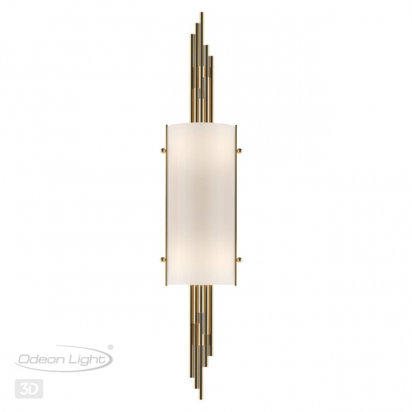 5415/2W MODERN ODL_EX23 87 бронзовый/белый матовый/металл/стекло Бра E27 2*40W MARGARET, изображение 5