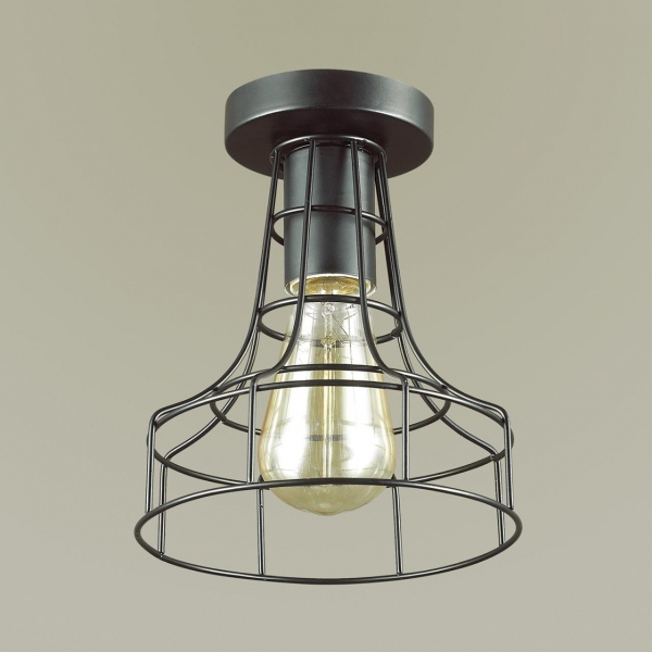 3639/1C LOFTI LN18 000 черный Светильник потолочный E27 60W 220V ALFRED, изображение 2