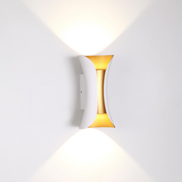 3886/6WG HIGHTECH ODL20 267 бел/золот/металл Настен.светильник LED 4000K 6W 220V IP54 KRISTA, изображение 2
