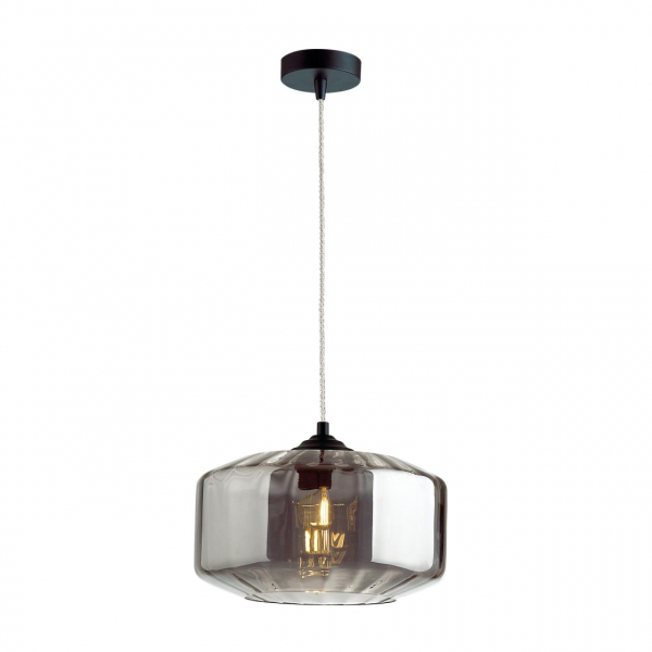 4746/1 PENDANT ODL21 365 дымчатый/черный Подвес E27 60W BINGA, изображение 2