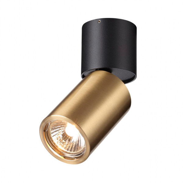 4280/1С HIGHTECH ODL22 211 черный с античной бронзой Потолочный светильник IP20 GU10 50W DUETTA, изображение 2