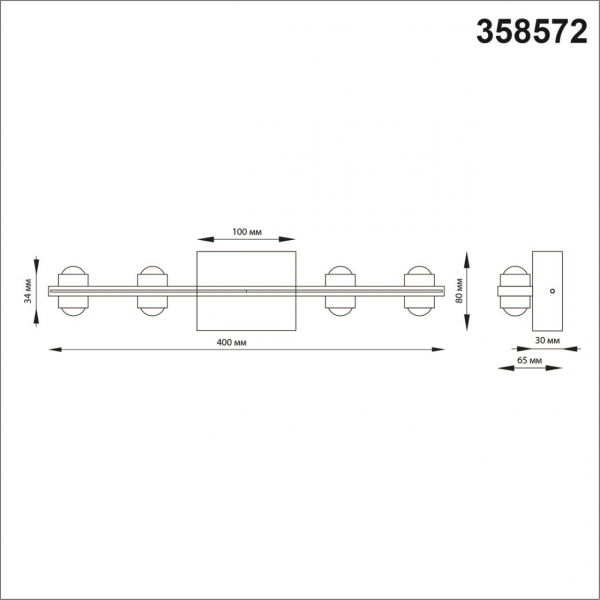 358572 STREET NT21 375 темно-серый Ландшафтный настенный светильник IP54 LED 4000K 16W 85-265V CALLE, изображение 5