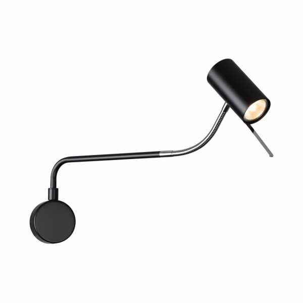 4381/1W HIGHTECH ODL23 217 черный/хром/металл Настенный св-к выкл. на плафоне IP20 LED GU10 10W GIGI, изображение 2