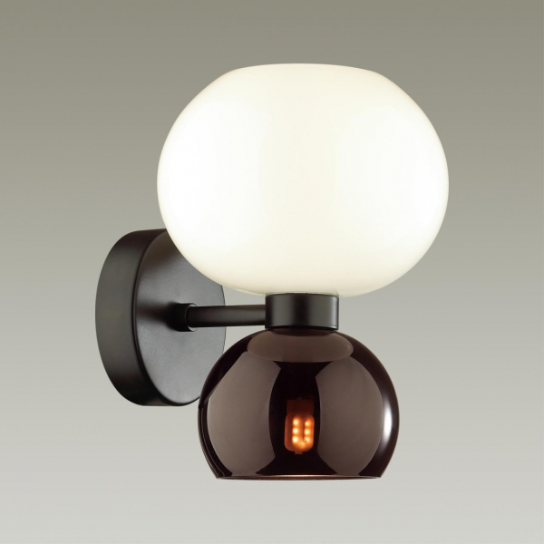 4978/2W MODERN ODL22 391 черный/белый/бордовый/стекло Бра E14/G9 1*40W+1*40W CHANGI, изображение 3