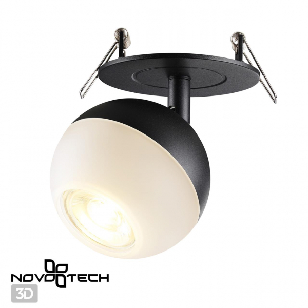 370817 SPOT NT22 308 черный Светильник встраиваемый IP20 GU10 9W 220V GARN, изображение 6