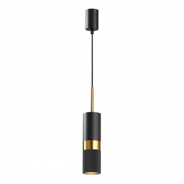 4356/1 HIGHTECH ODL23 253 черный/золотистый/металл Подвесной св-к IP20 LED GU10 10W BULLET, изображение 4