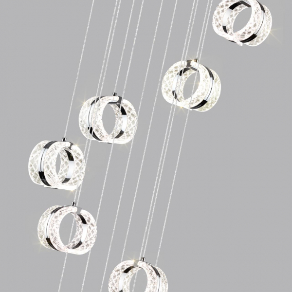 5029/83L L-VISION ODL24 451 хром/металл/акрил Люстра LED 83W 4000K 5220лм MIRAGE, изображение 4