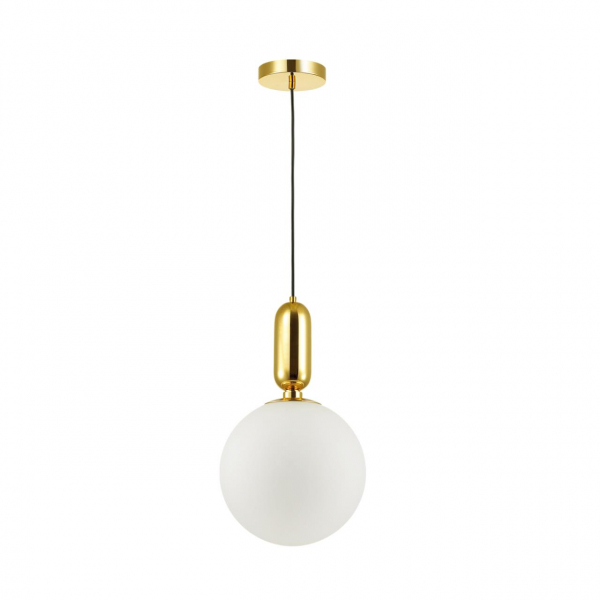 4672/1 PENDANT ODL20 309 золотой/белый Подвес E27 1*40W (тип лампы СВЕЧА ) 220V OKIA