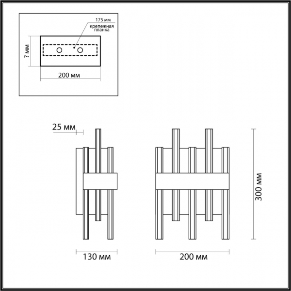 5272/2W MODERNI LN23 149 черный Бра E14 2*40W 220V MITSUKO, изображение 5