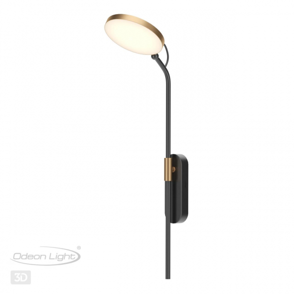 4297/7WL HIGHTECH ODL22 217 черный с ант. бронзой/металл Настенный светильник IP20 LED 7W 731Лм 3000K REDMOND, изображение 5