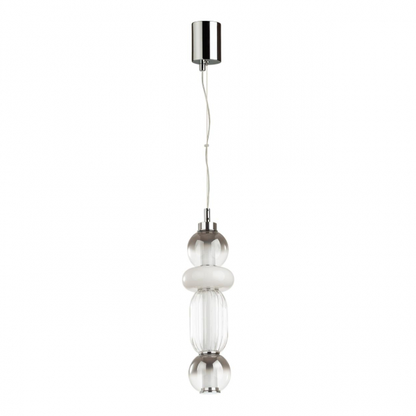 4827/18L PENDANT ODL21 321 хром/дымчатый/белый/прозрачный Подвес LED 18W BEANS