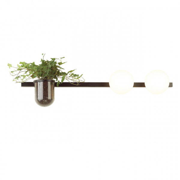 4681/2W WALLI ODL20 589 черный/белый Настенный светильник E14 2*40W 220V FLOWER, изображение 2