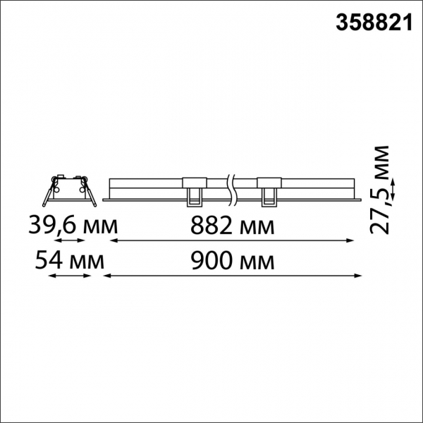 358822 SPOT NT22 304 белый Встраиваемый светодиодный светильник IP20 LED 4000K 24W 220V ITER, изображение 3