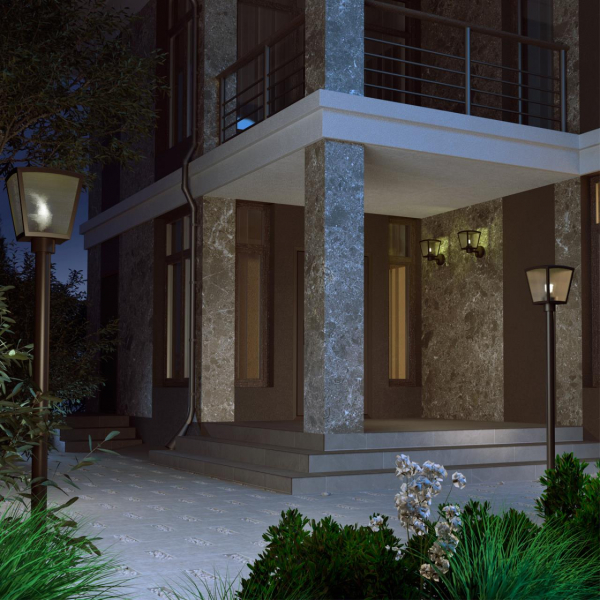 370943 STREET NT23 350 темно-серый Светильник ландшафтный IP54 E27 18W 220-240V PARK, изображение 2