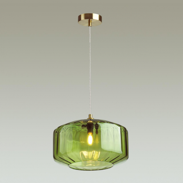 4783/1 PENDANT ODL21 365 зеленый/бронзовый Подвес E27 60W BINGA, изображение 3