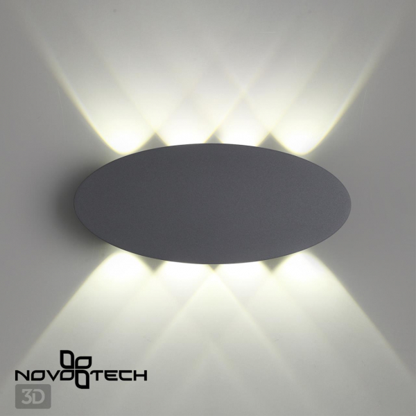 358564 STREET NT21 378 темно-серый Ландшафтный настенный светильник IP54 LED 4000K 8W 85-265V CALLE, изображение 4
