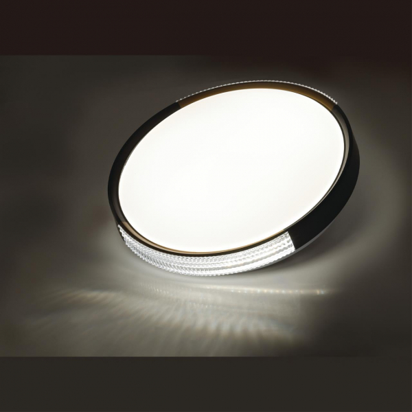 7629/DL PALE SN 134 Светильник пластик/черный/золотистый LED 48Вт 3000-6300K D400 IP43 пульт ДУ VELIO, изображение 5