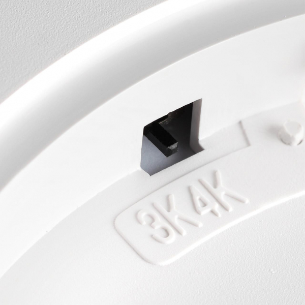 7659/18L MITRA LED SN 52 Светильник пластик/белый LED 18Вт 3000/4000K D230 IP40 ALFA WHITE, изображение 8