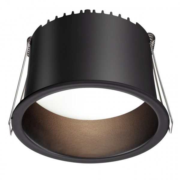 359237 SPOT NT23 282 черный Светильник встраиваемый светодиодный IP20 LED 12W 220V 840Лм 3000К TRAN, изображение 2