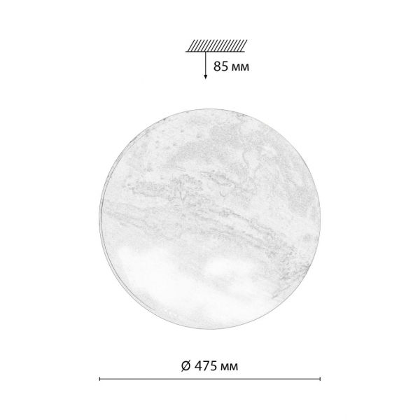 7725/EL PALE SN 74 Светильник пластик/мульти LED 70Вт 3000-6000К D475 IP43 пульт ДУ MARS, изображение 11