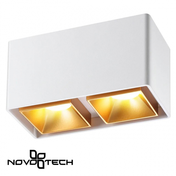 358490 OVER NT20 234 белый/золото Светильник накладной IP20 LED 4000K 20W 220V RECTE, изображение 3