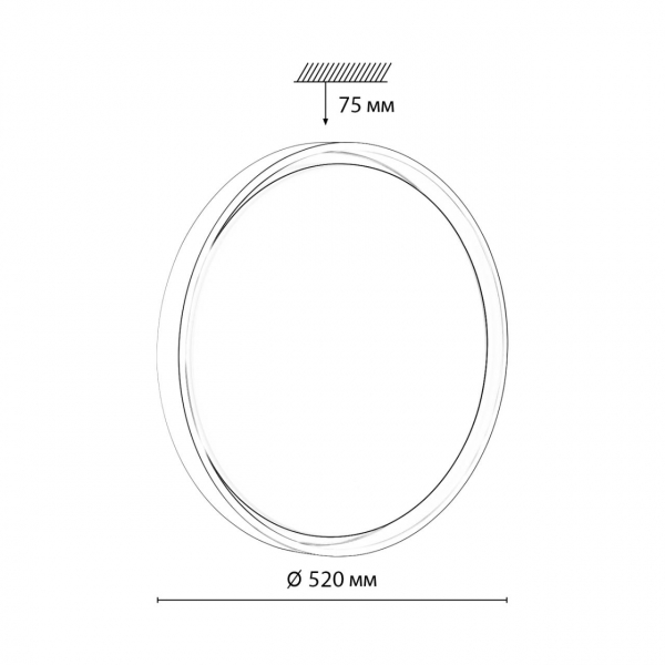 7645/EL COLOR SN 104 Светильник пластик/белый/оранжевый LED 70Вт 3000-6000К D520 IP43 пульт ДУ KISIL, изображение 8