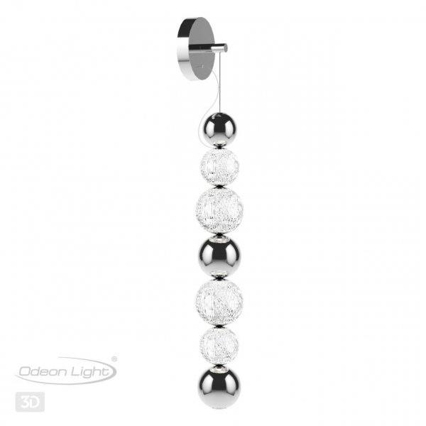 5007/13WL L-VISION ODL23 467 хром/прозрачный/металл/акрил Настенный светильник LED 13W 4000K 700Лм CRYSTAL, изображение 6