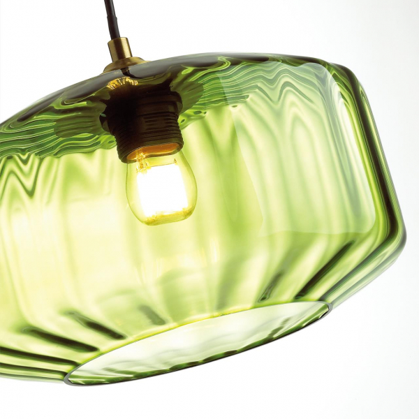 4783/1 PENDANT ODL21 365 зеленый/бронзовый Подвес E27 60W BINGA, изображение 5