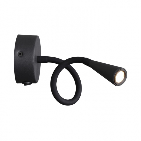 4254/3WL HIGHTECH ODL21 287 черн/металл Настен.светильник выкл на базе IP20 LED 3W 263Лм 3000K ODDS, изображение 2