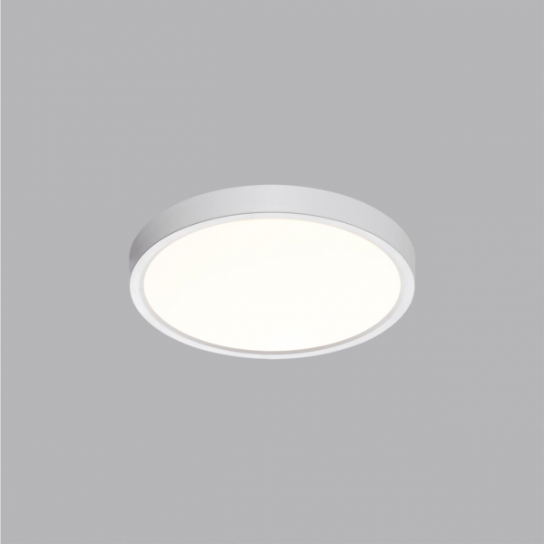 7659/18L MITRA LED SN 52 Светильник пластик/белый LED 18Вт 3000/4000K D230 IP40 ALFA WHITE, изображение 3