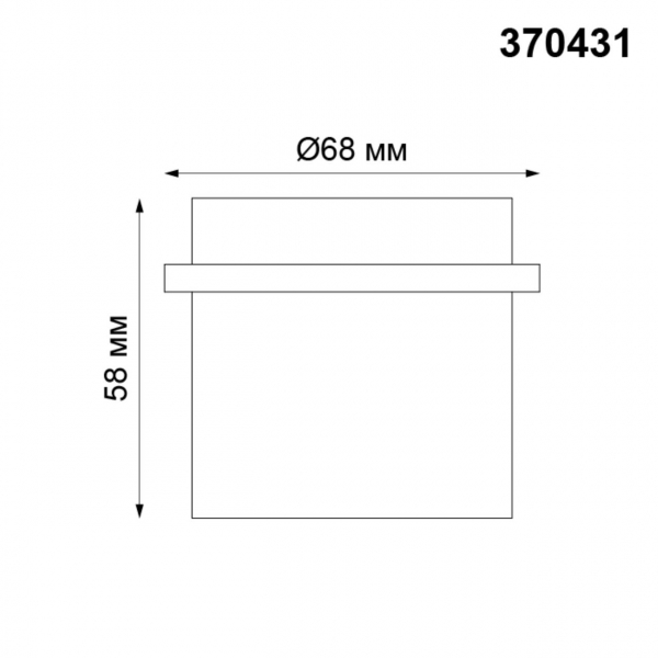 370431 SPOT NT19 323 черный Встраиваемый светильник IP20 GU10 50W 220V BUTT, изображение 5