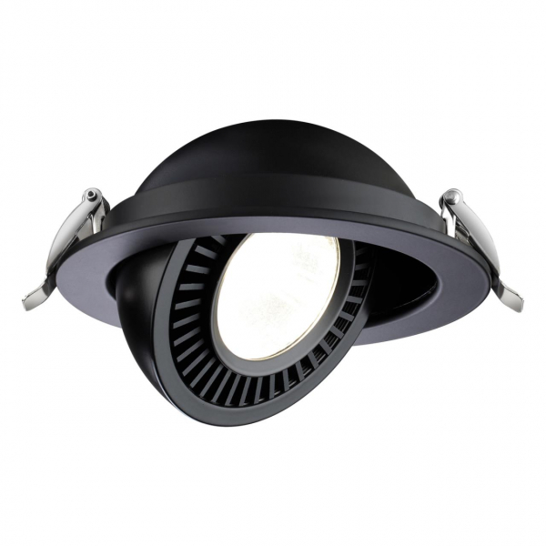 358818 SPOT NT21 278 черный Светильник встраиваемый светодиодный IP20 LED 18W 1600Лм 4000K 220V GESSO, изображение 2