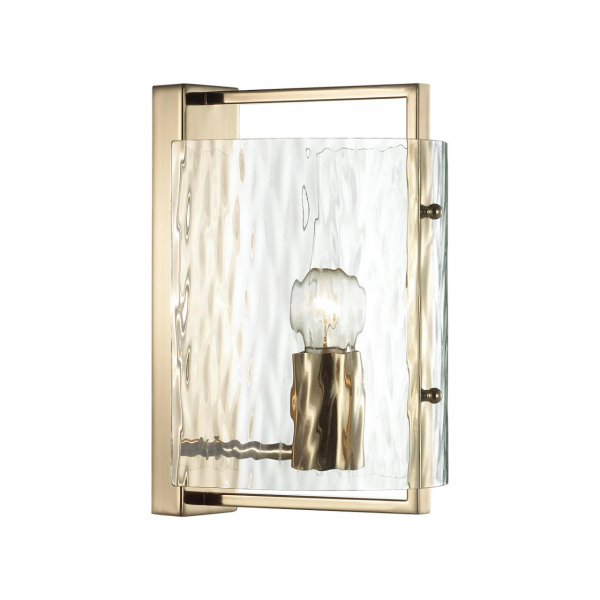 4878/1W MODERN ODL_EX22 93 золотой/прозрачный/стекло Бра E27 1*60W ELEGANTE, изображение 2