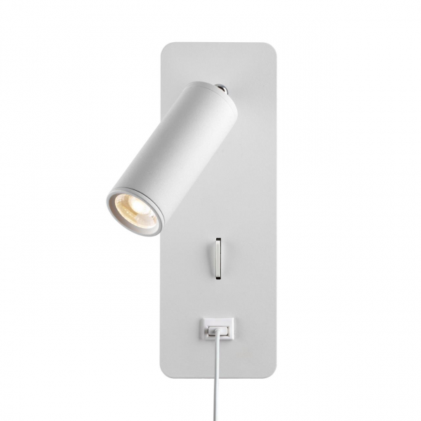 4300/3WL HIGHTECH ODL22 275 белый/металл Настенный светильник IP20 c USB зарядкой c выкл. LED 3W 265Лм 3000K BILL, изображение 2