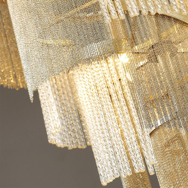 4630/2W HALL ODL20 565 серебристый/стекло/металл.цепочки Бра E14 2*40W 220V GRAZA, изображение 4