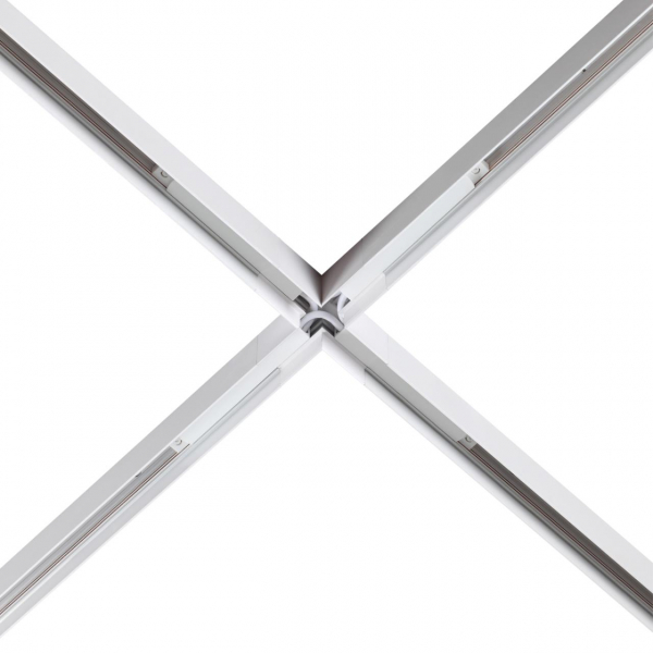 135127 SHINO NT21 043 белый Соединитель с токопроводом для шинопровода Х-образный IP20 48V FLUM, изображение 2