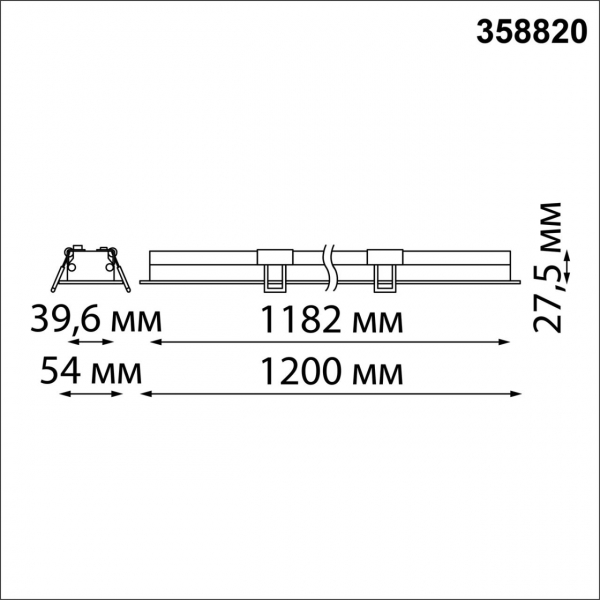 358820 SPOT NT22 304 белый Встраиваемый светодиодный светильник IP20 LED 4000K 36W 220V ITER, изображение 3
